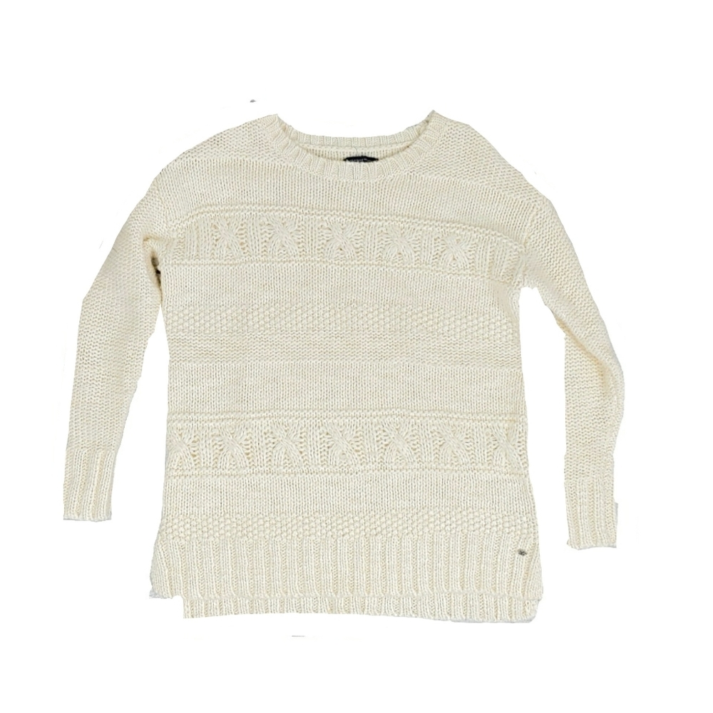 American Eagle Outfitters W,m XS Cream Cable Pullover - Picture 2 of 4